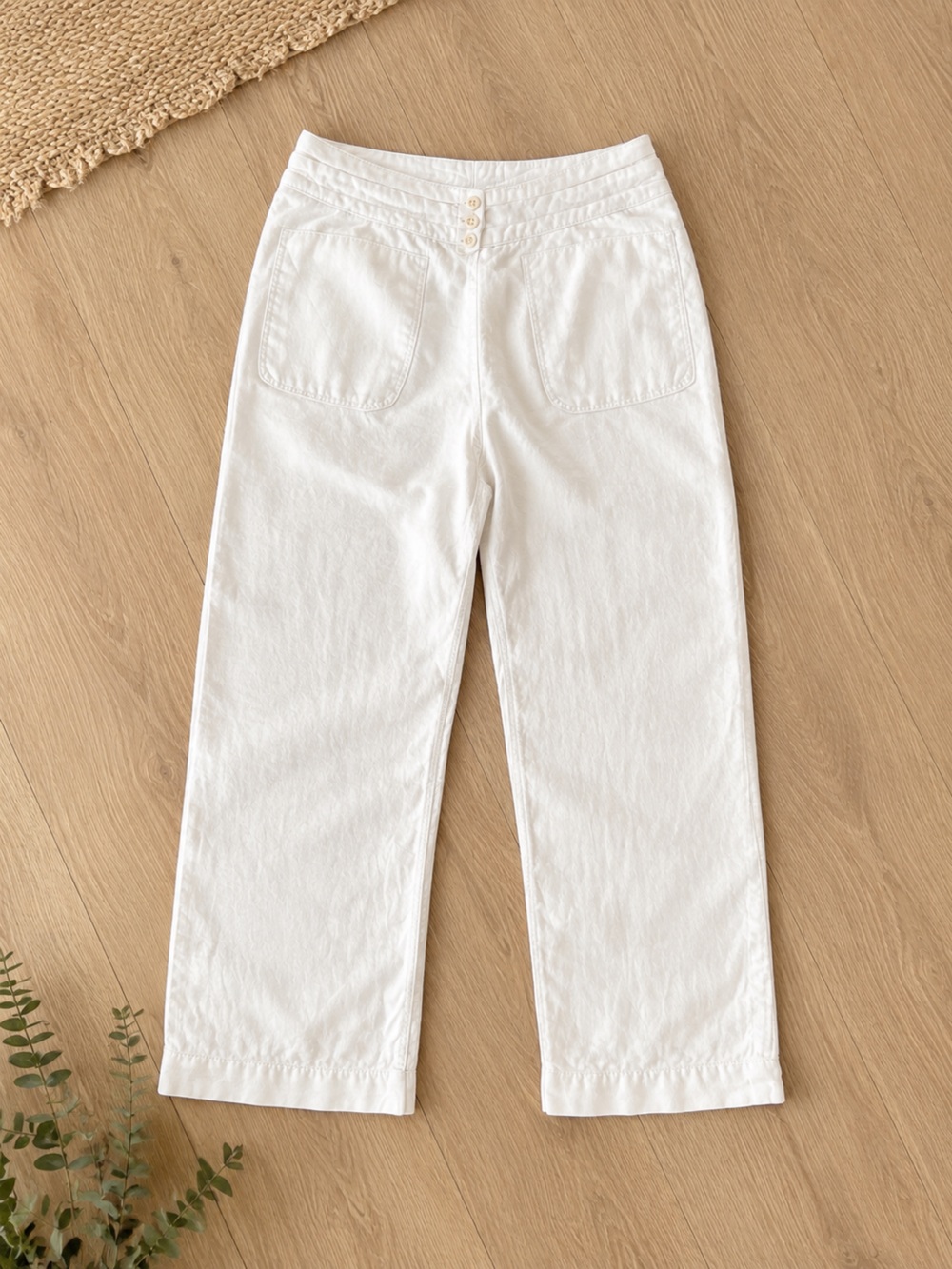 Poetry Heavy-Linen Trousers Ecru size 29 - Picture 3 of 15
